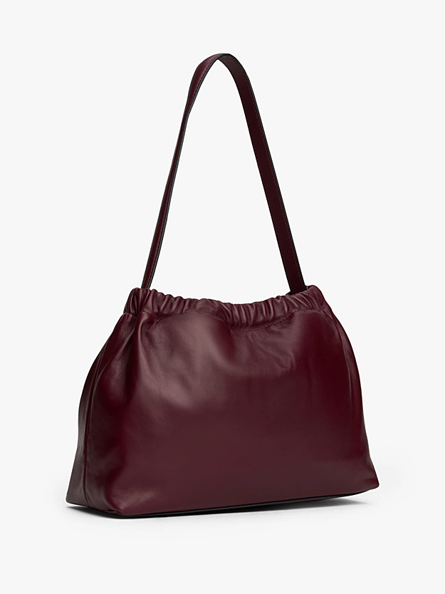 Soft Leather Logo Plaque Shoulder Bag - Image 5