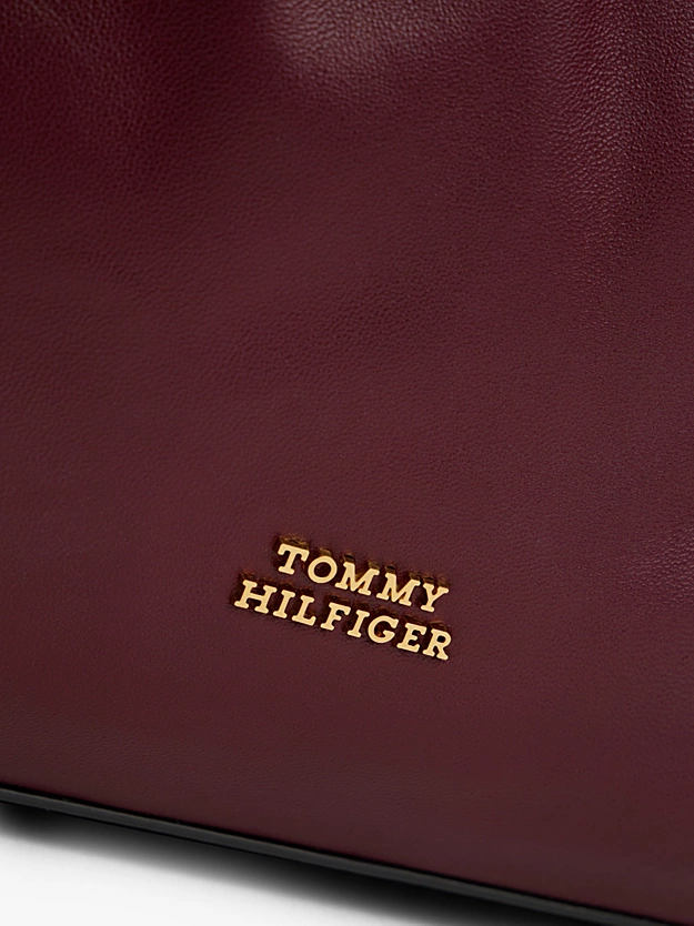 Soft Leather Logo Plaque Shoulder Bag - Image 4