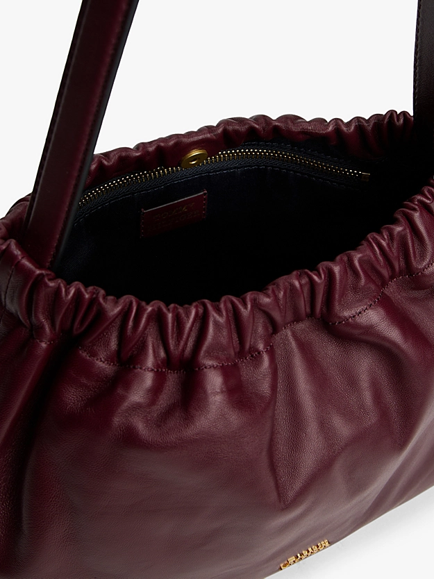 Soft Leather Logo Plaque Shoulder Bag - Image 3