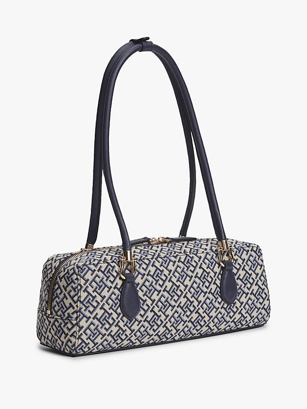 Textile Jacquard Rectangular Shoulder Bag - Image 4