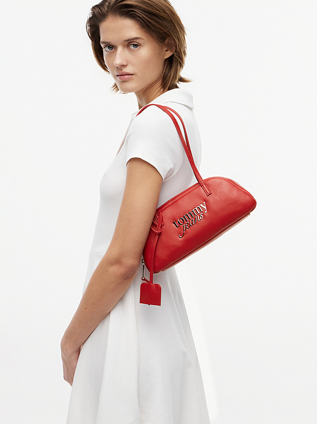 Metal Logo Charm Shoulder Bag - Image 6