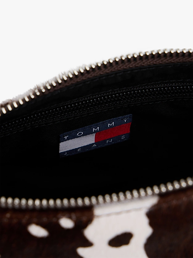 Cow Print Leather Shoulder Bag - Image 3
