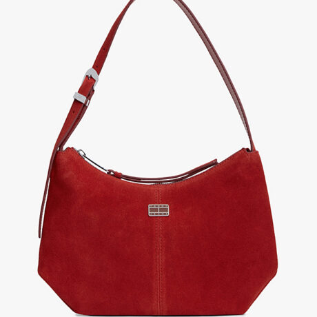 Suede Slouch Shoulder Bag