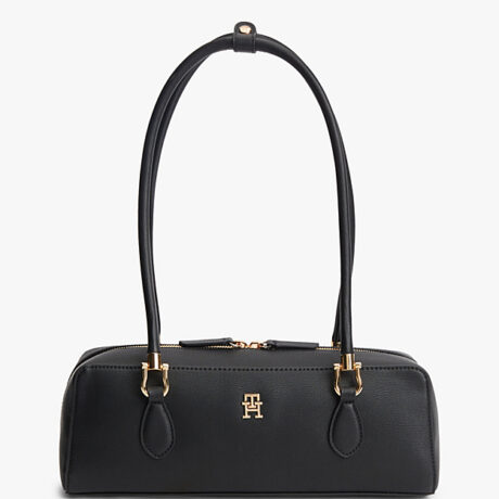 TH Monogram Textured Shoulder Bag