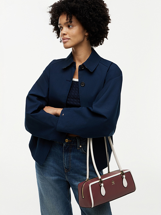 Colour-Blocked Rectangular Shoulder Bag - Image 5