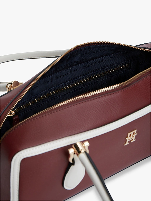 Colour-Blocked Rectangular Shoulder Bag - Image 3
