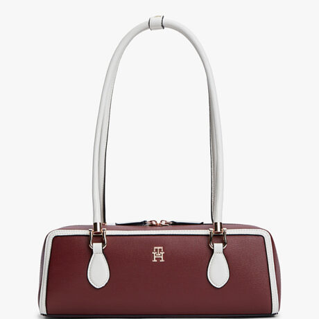 Colour-Blocked Rectangular Shoulder Bag
