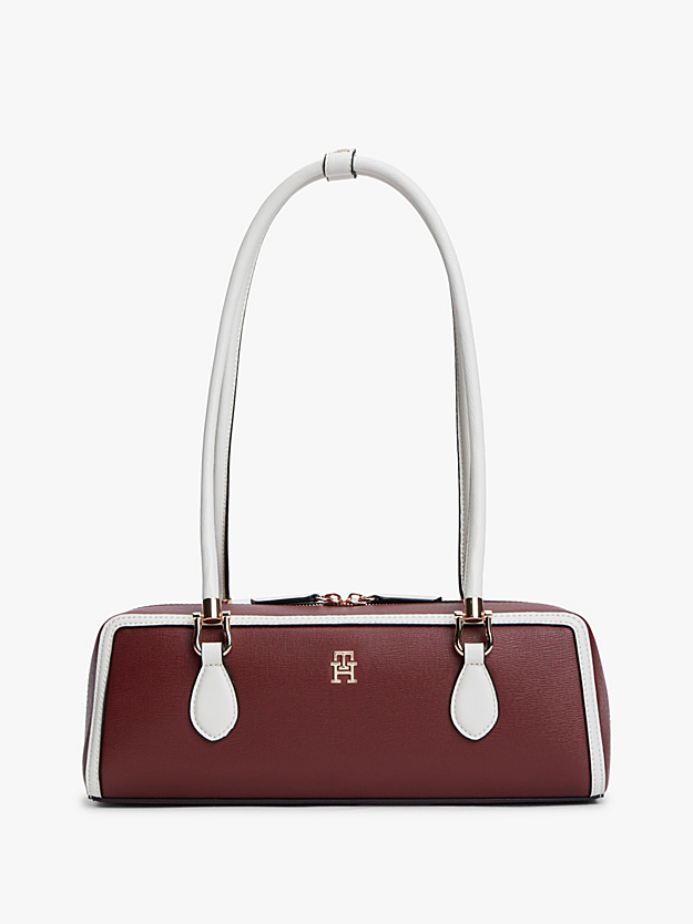 Colour-Blocked Rectangular Shoulder Bag