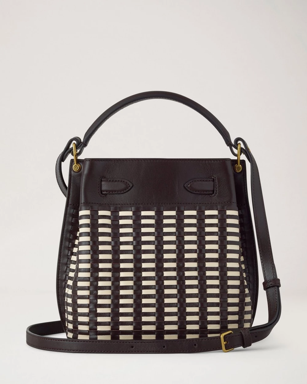Ebony & Eggshell Woven Leather - Image 5