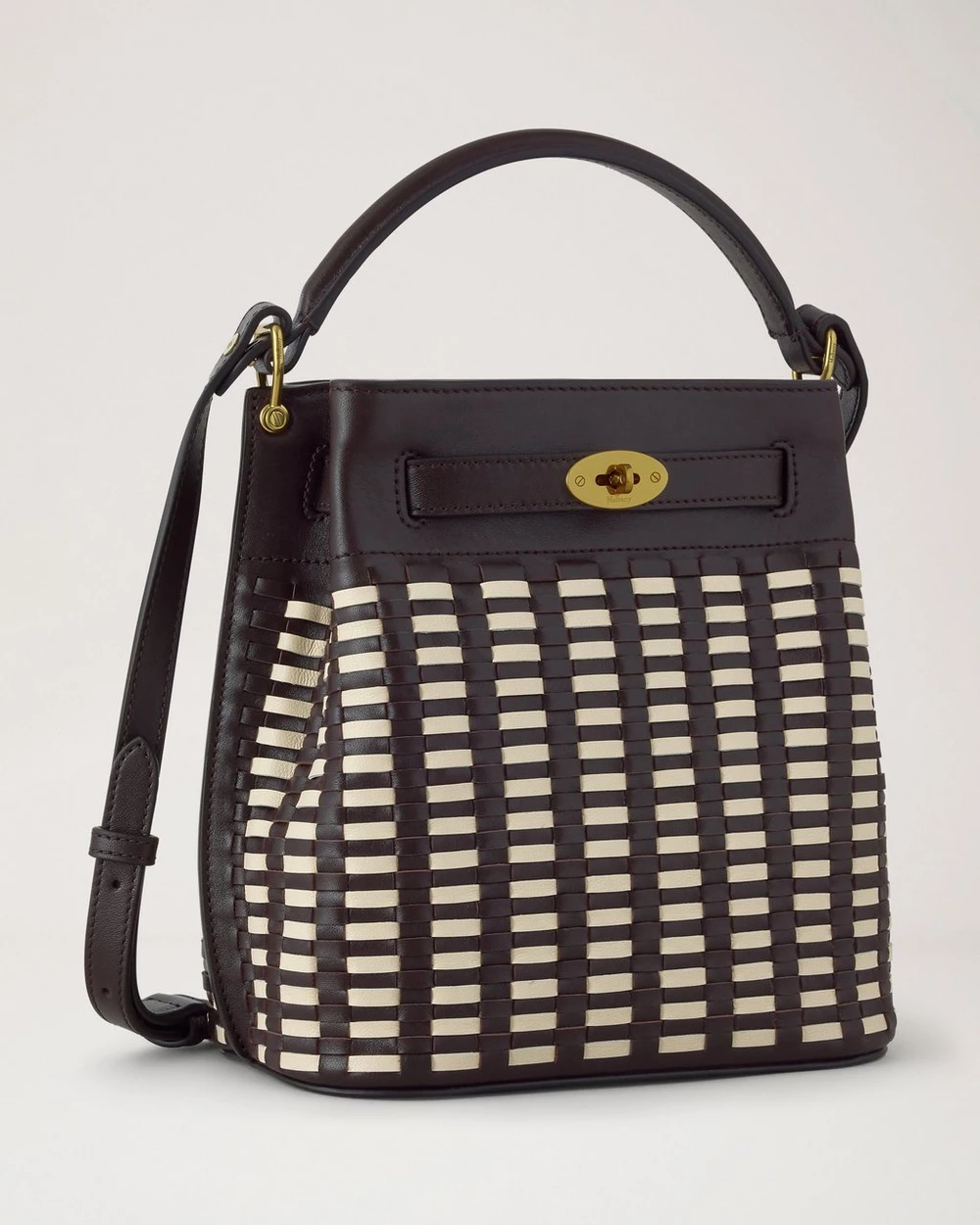 Ebony & Eggshell Woven Leather - Image 4
