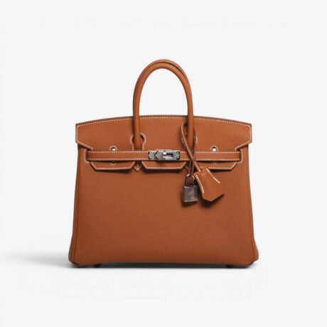 Hermès Birkin 25 Gold Togo Leather Palladium Hardware Stamp K