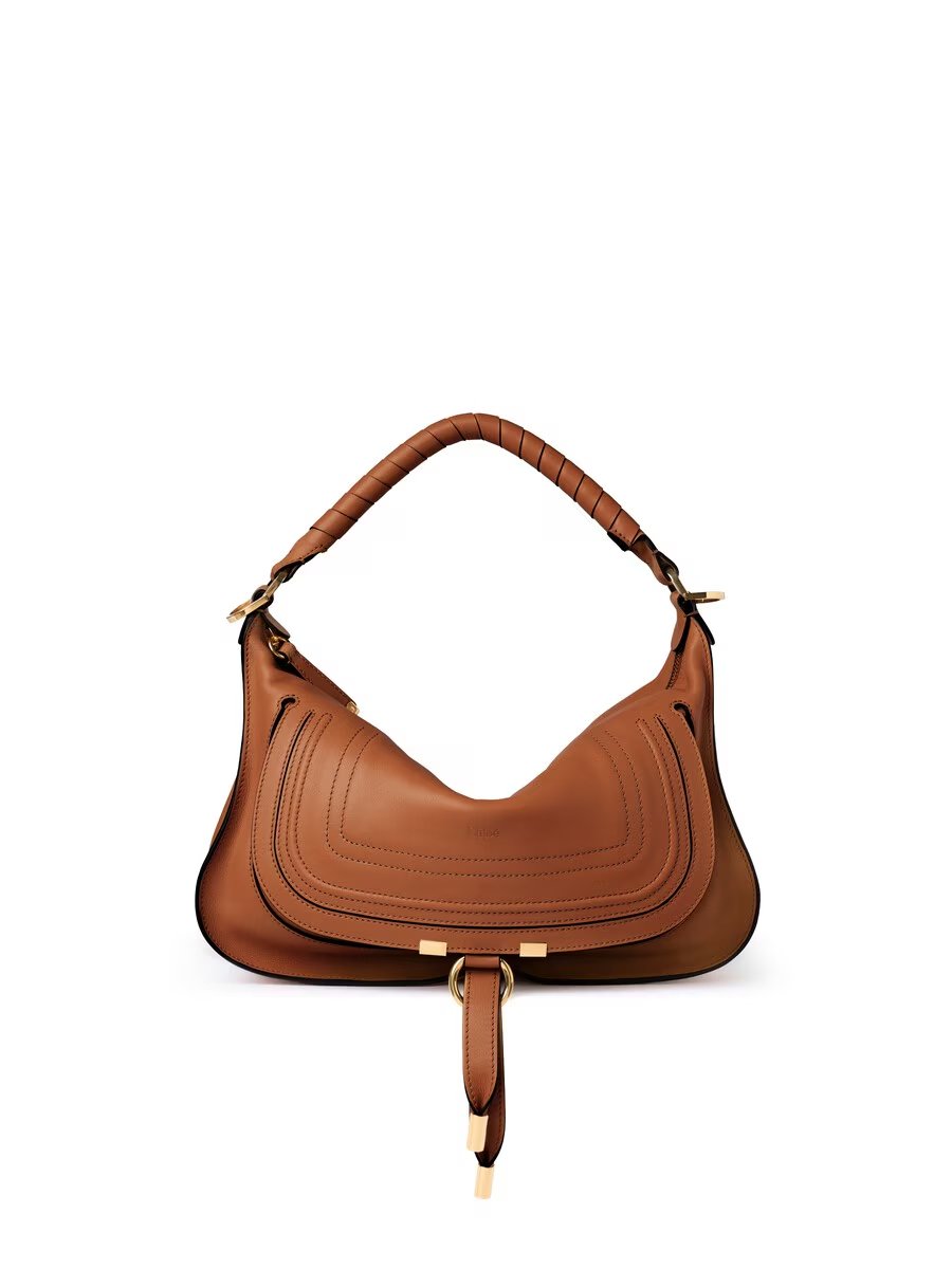 Small Marcie Shoulder Bag in Soft Leather - Image 4