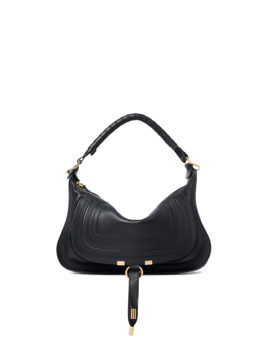 Small Marcie Shoulder Bag in Soft Leather - Image 5
