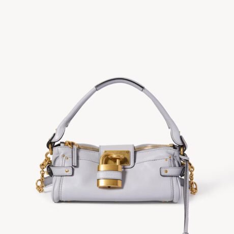 Small Paddington Bag With Strap In Grained Leather