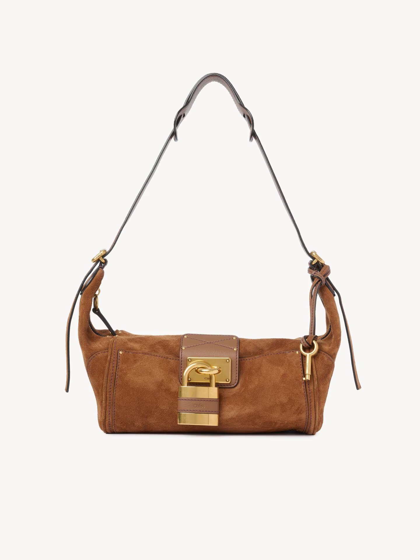 Paddington Crossbody Bag In Suede Leather