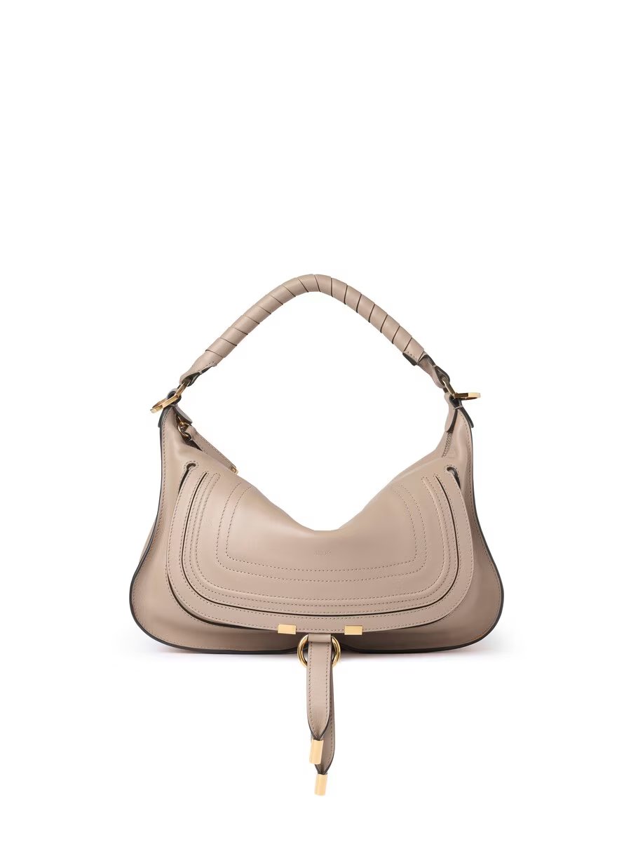 Small Marcie Shoulder Bag in Soft Leather - Image 3