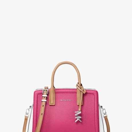 Laila Extra-Small Color-Block Leather Crossbody Bag