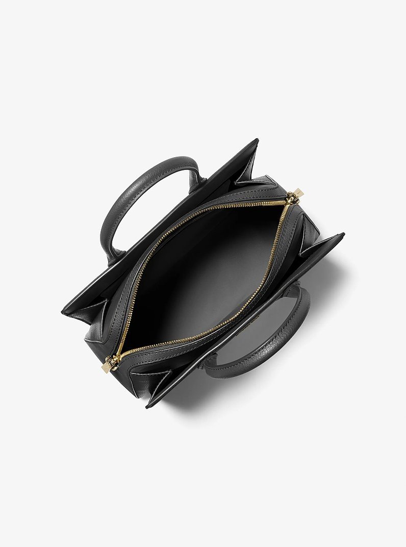 Laila Medium Leather Satchel - Image 2