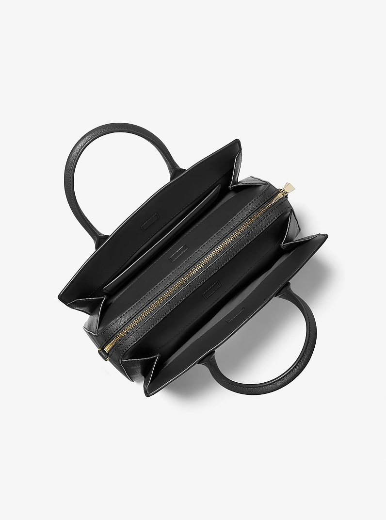 Laila Medium Leather Satchel - Image 4